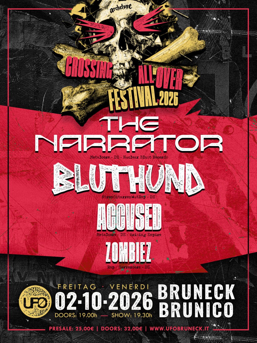 Crossing All Over Festival - Metalcore // HipHop/Rap // Punk